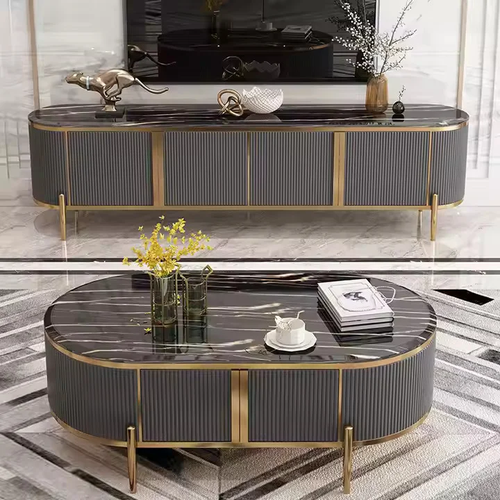 Modern Luxury Coffee Table & TV Unit