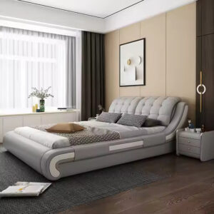 Luxury Leather Smart Bed