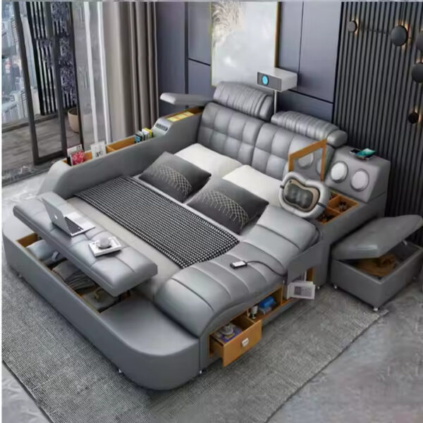 Luxury Leather Smart Bed - Image 2