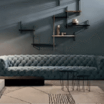 Italian Modern Luxury Leather Chesterfield Sofa