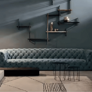 Italian Modern Luxury Leather Chesterfield Sofa
