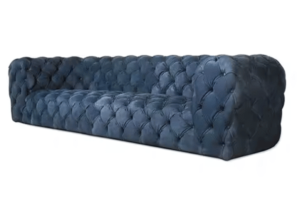 Italian Modern Luxury Leather Chesterfield Sofa - Image 3