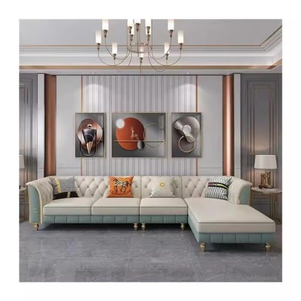 Light Luxury Leather Sofa - Image 3