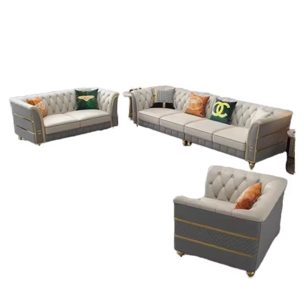 Light Luxury Leather Sofa - Image 4